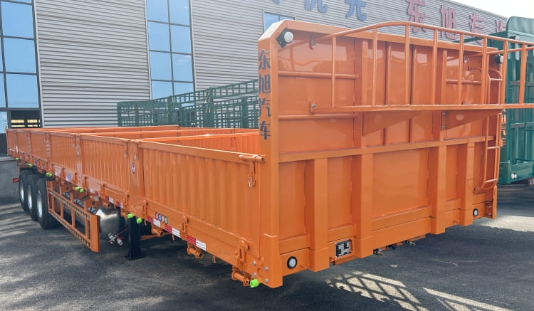 China 3 Axle 80 Ton Side Wall Trailer for Sale in Zimbabwe Harare