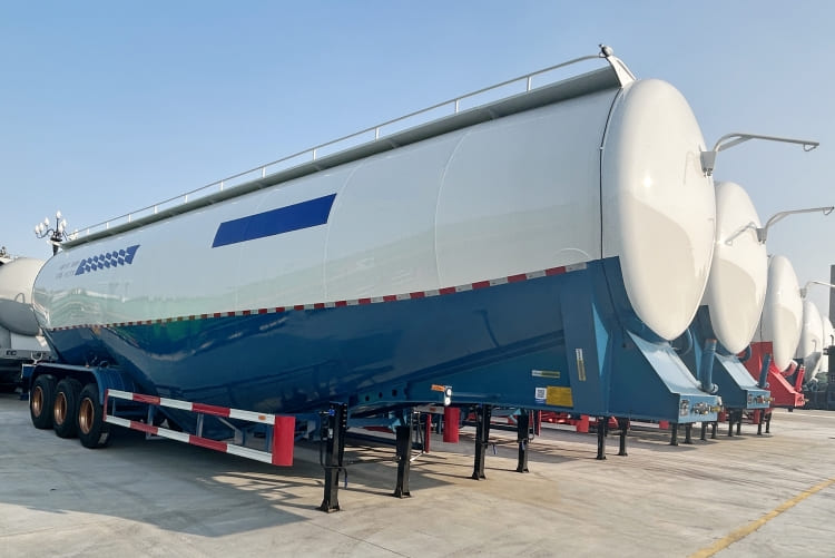 69 CBM Dry Bulk Cement Tanker Trailer for Sale in Uganda