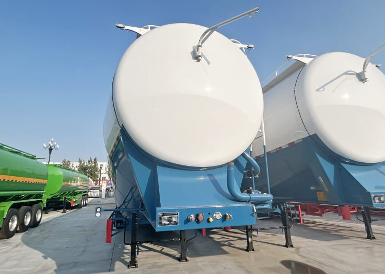 69 CBM Dry Bulk Cement Tanker Trailer for Sale in Uganda