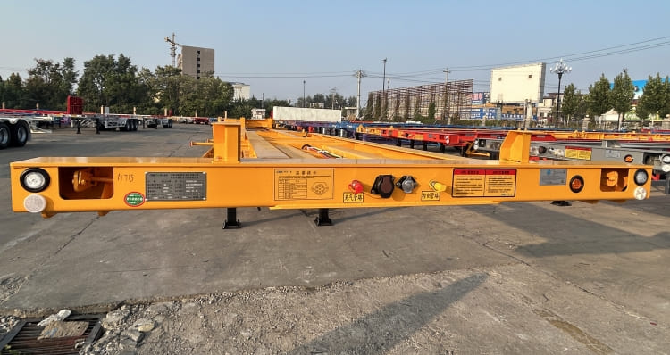 New 2 Axle 12m Container Skeletal Trailer for Sale in Cameroon