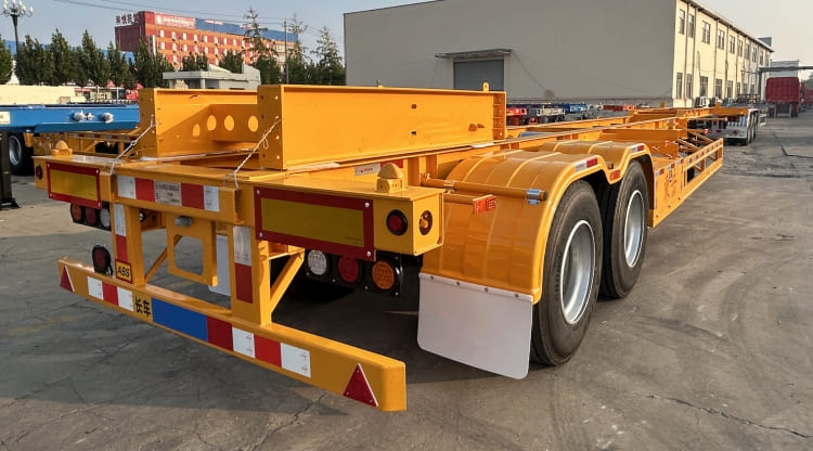 New 2 Axle 12m Container Skeletal Trailer for Sale in Cameroon