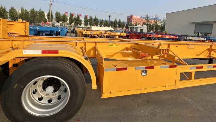 New 2 Axle 12m Container Skeletal Trailer for Sale in Cameroon