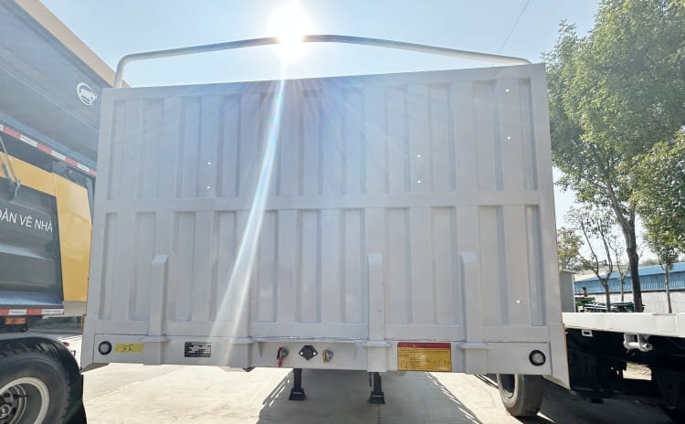 4 Axle 80 Ton Cargo Fence Semi Trailer for Sale in Ghana Accra