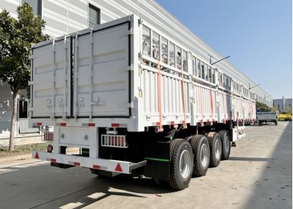 4 Axle 80 Ton Fence Animal Cargo Semi Trailer will be sent to Zimbabwe Bulawayo
