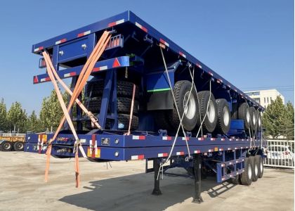3 Unit Tri Axle 40 Foot Flatbed Trailer is ready ship to Sierra Leone